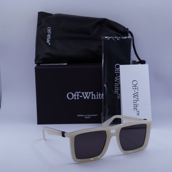 Off-White OERI13W STRATFORD 6107 Square Sunglasses – Beige/Grey - Picture 4 of 9